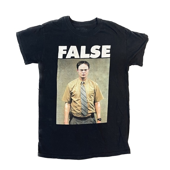 The Office Dwight Schrute False T-Shirt Size Small - Picture 1 of 3